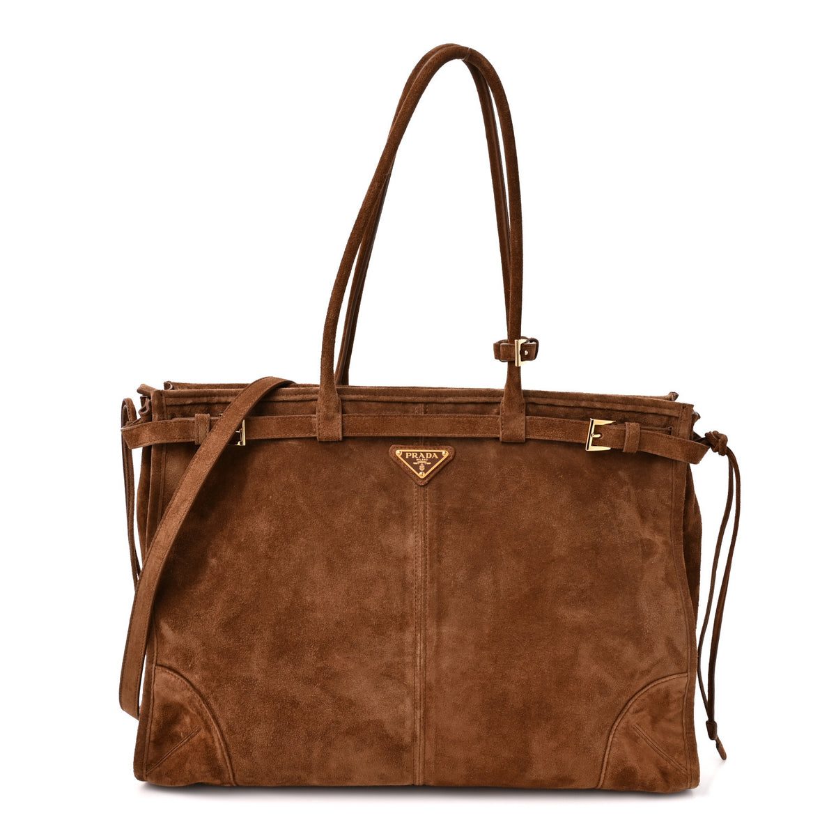 Suede Extra Large Bonnie Shoulder Bag Cocoa Brown