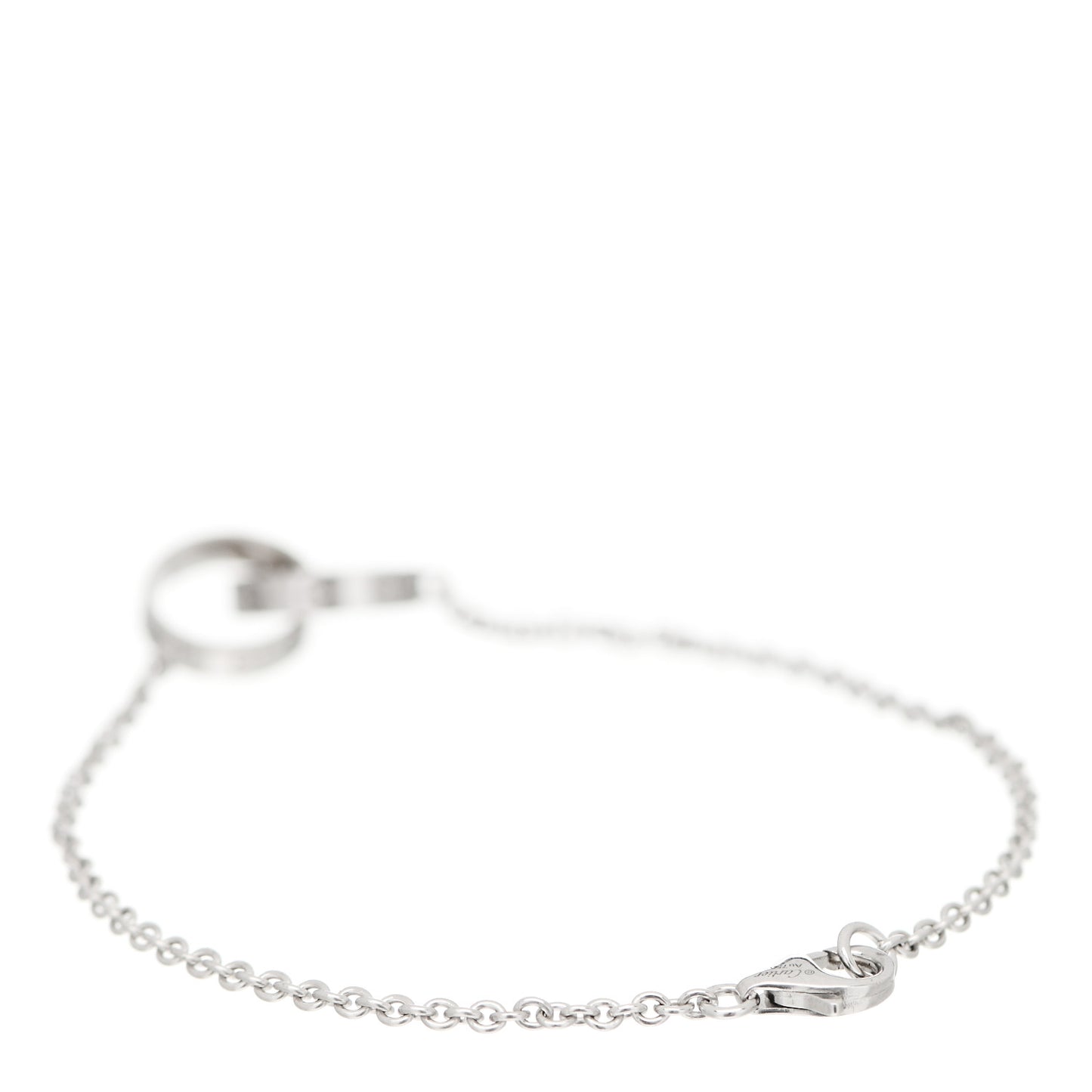 18K White Gold Interlocking LOVE Bracelet
