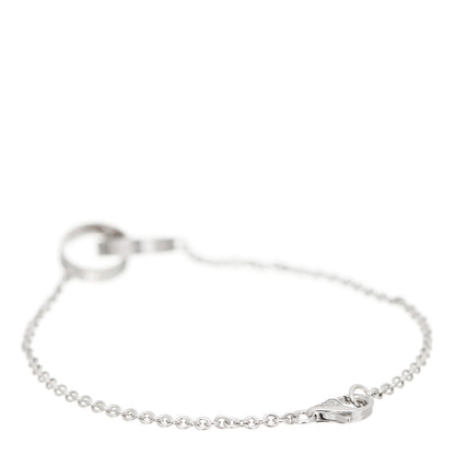 Cartier 18K White Gold Interlocking LOVE Bracelet 2 of 5