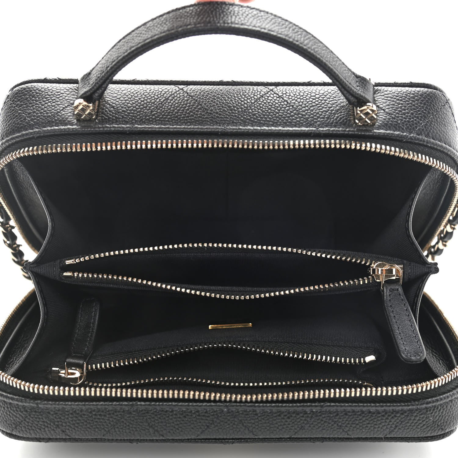 Chanel Caviar Quilted Vanity Case Black 5 of 11