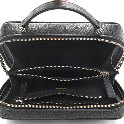 Chanel Caviar Quilted Vanity Case Black 5 of 11