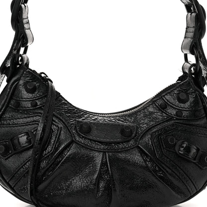 Balenciaga Agneau Arena Le Cagole Shoulder Bag XS Black 9 of 13