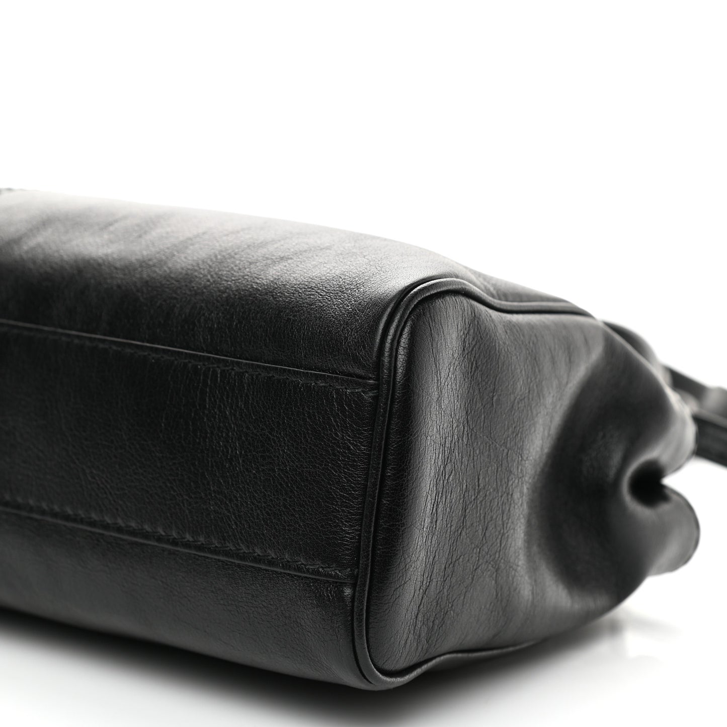 Calfskin Medium Re(Belle) Top Handle Bag Black