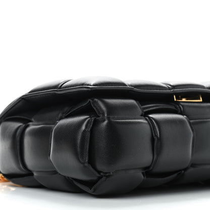 Bottega Veneta Lambskin Maxi Intreccio Padded Chain Cassette Crossbody Bag Black 6 of 8