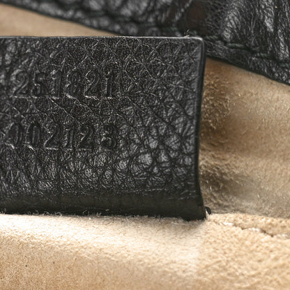 Gucci Pebbled Calfskin Small 1973 Chain Shoulder Bag Black 7 of 11