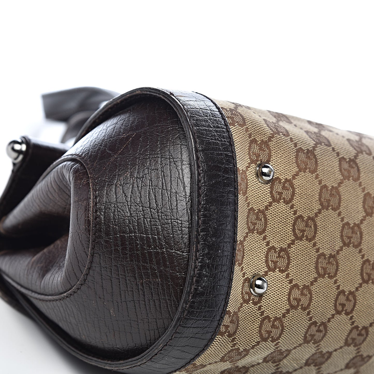 Monogram Bamboo Bullet Bag Dark Brown