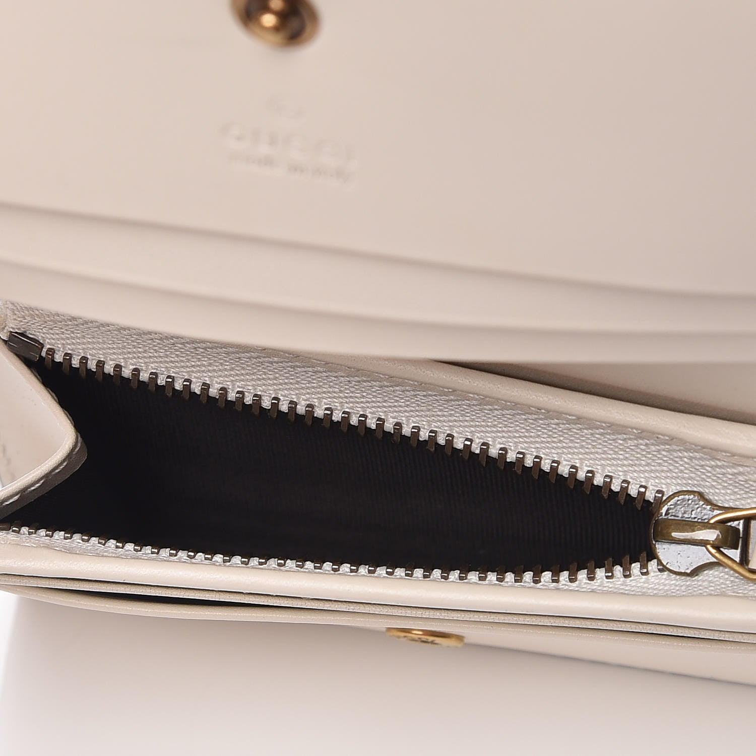 Gucci Guccissima Cherries Card Case Wallet White 8 of 10