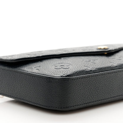 Louis Vuitton Empreinte Pochette Felicie Chain Wallet Black 14 of 15
