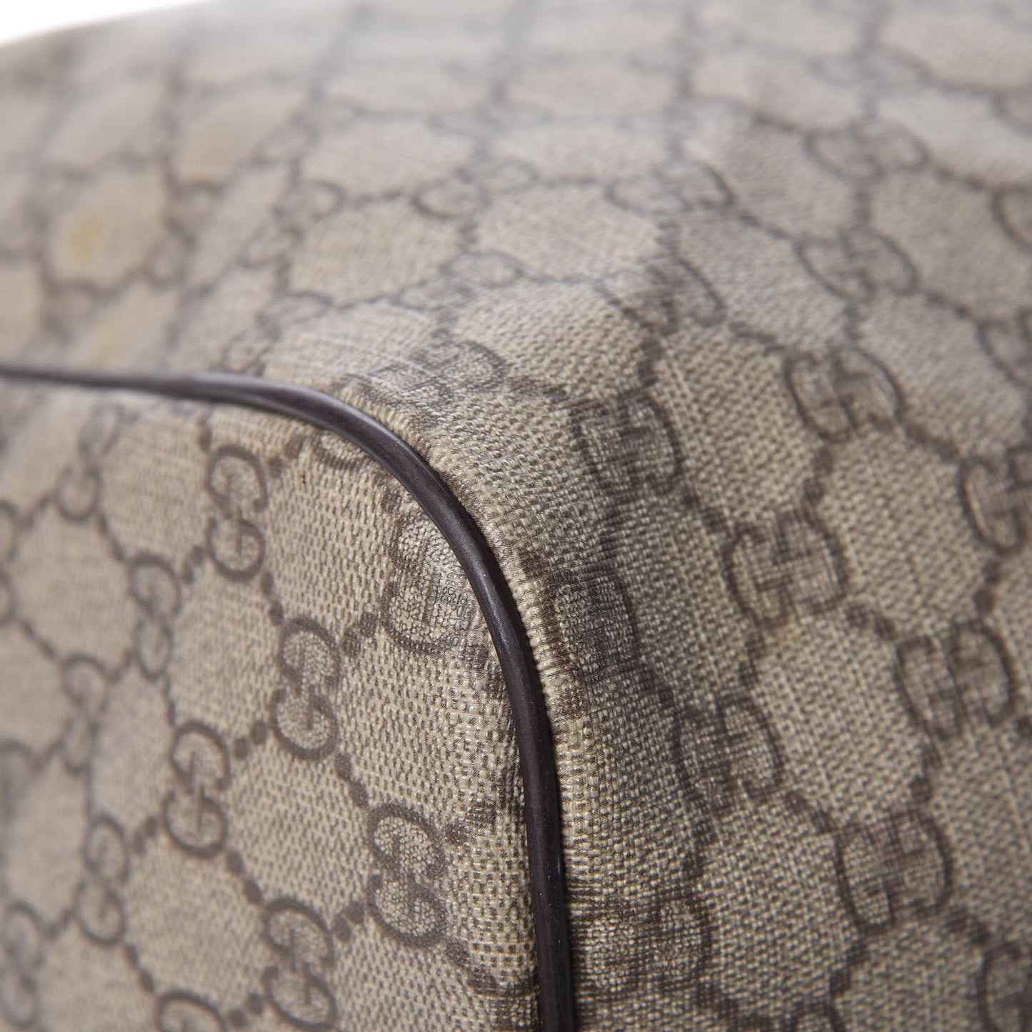 GG Plus Monogram Large Carry On Duffle Bag Brown