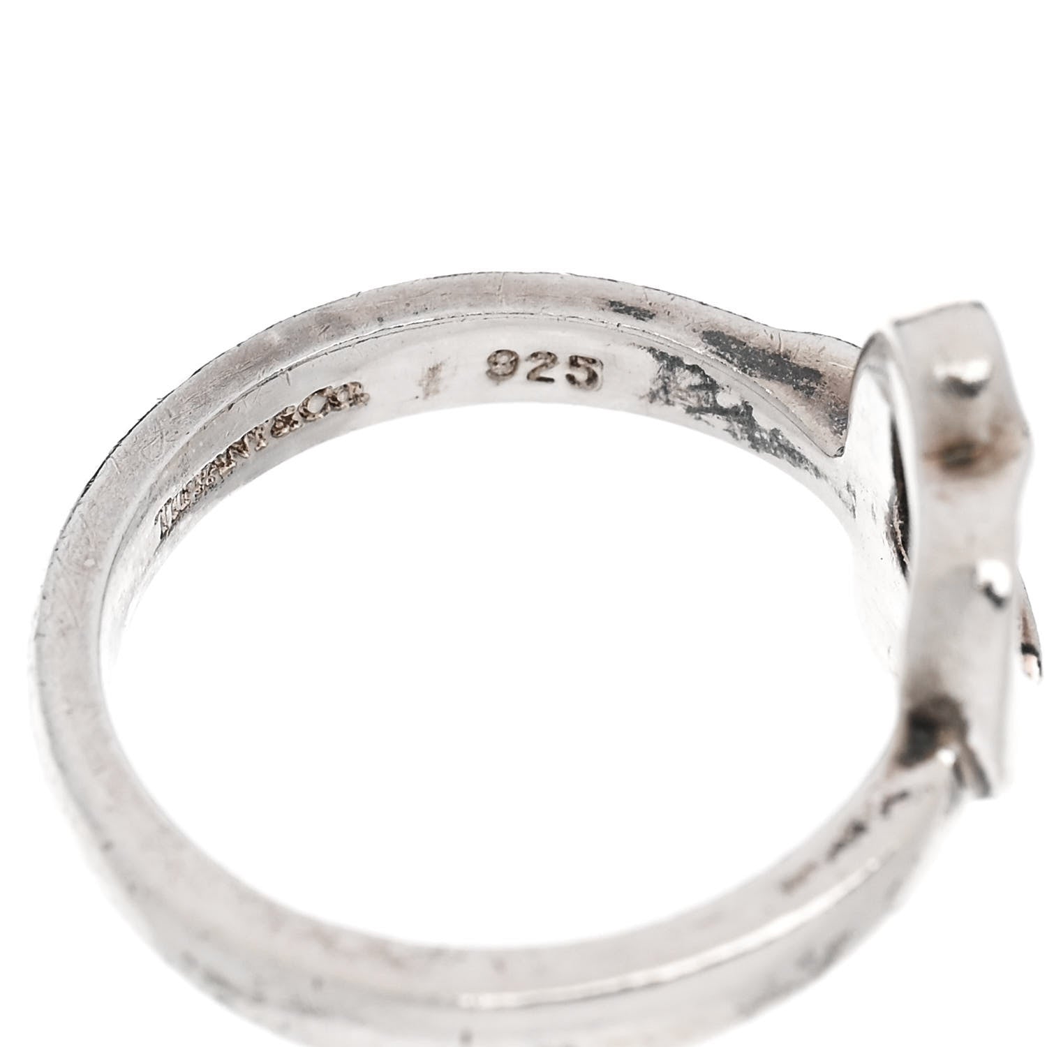 Tiffany Sterling Silver Paloma Picasso Loving Heart Ring 50 5.5 4 of 5