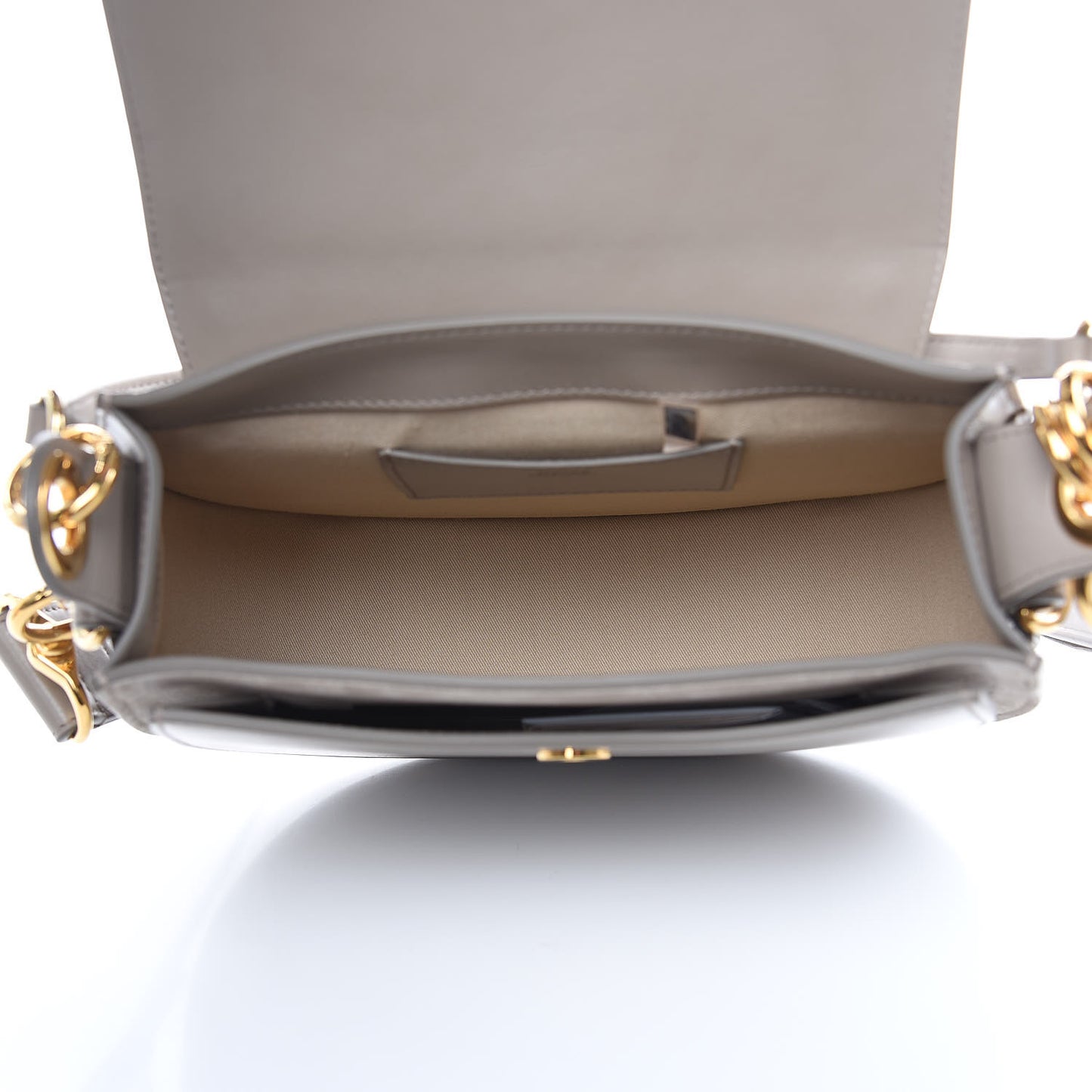 Calfskin Large Tess Bag Motty Grey