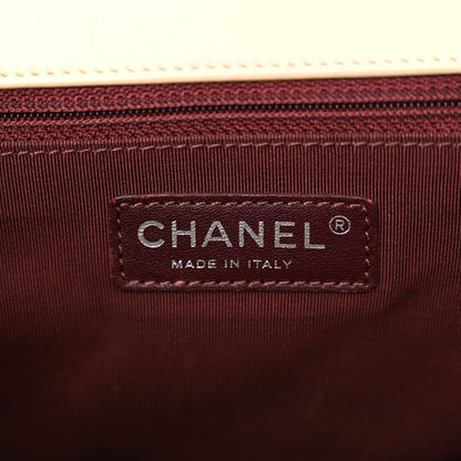 Chanel Calfskin Caviar Quilted Flap Beige Black 6 of 11