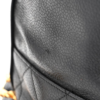 Chanel Caviar Drawstring Bucket Shoulder Bag Black 13 of 14
