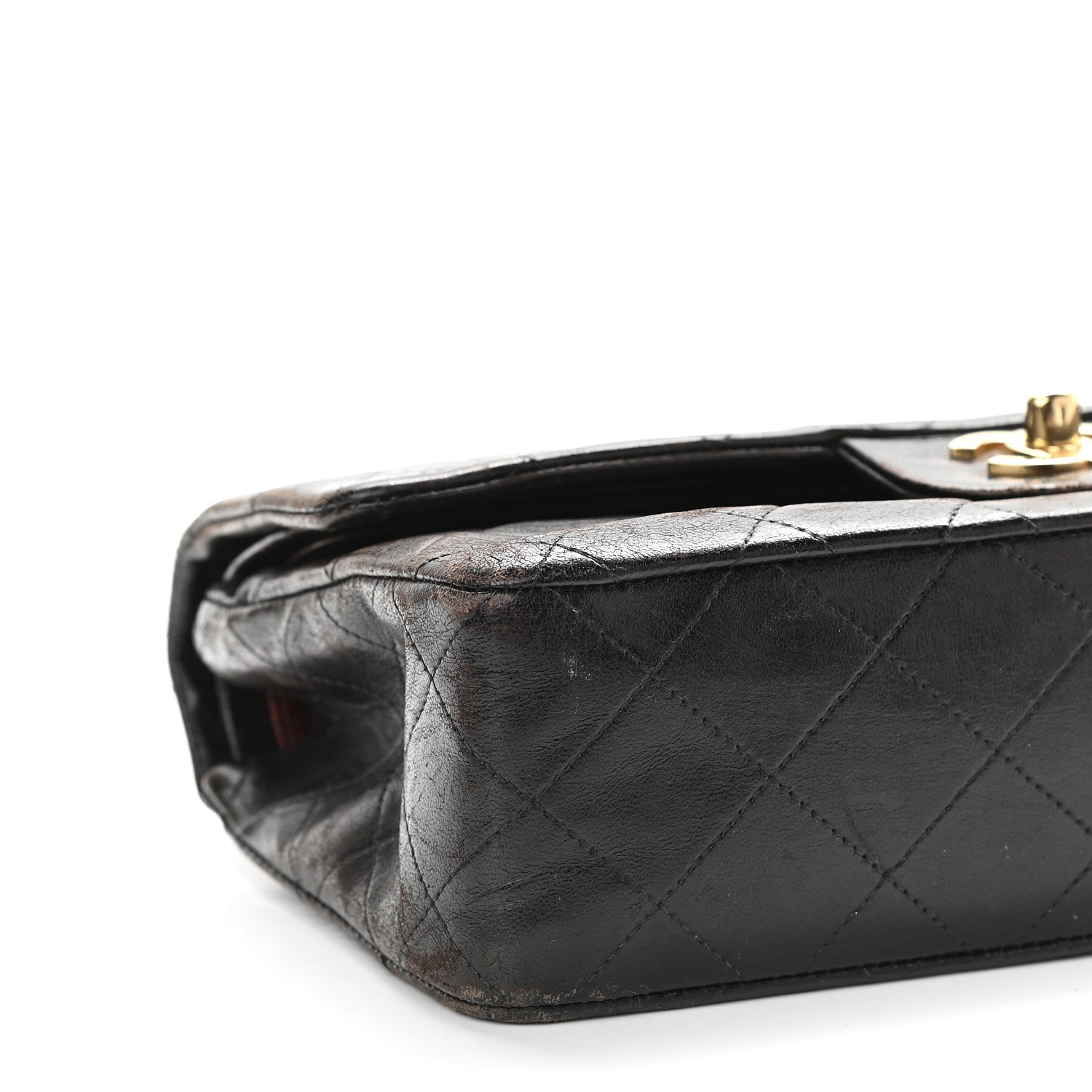 Chanel Lambskin Quilted Small Double Flap Black 7 of 12