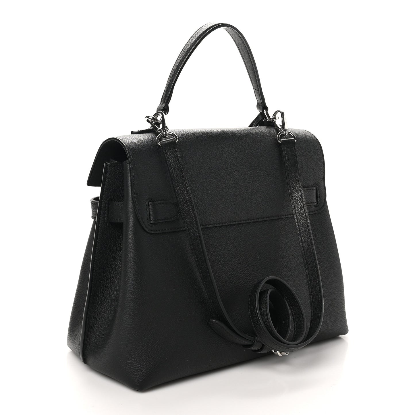 Soft Calfskin Lockme Ever MM Black