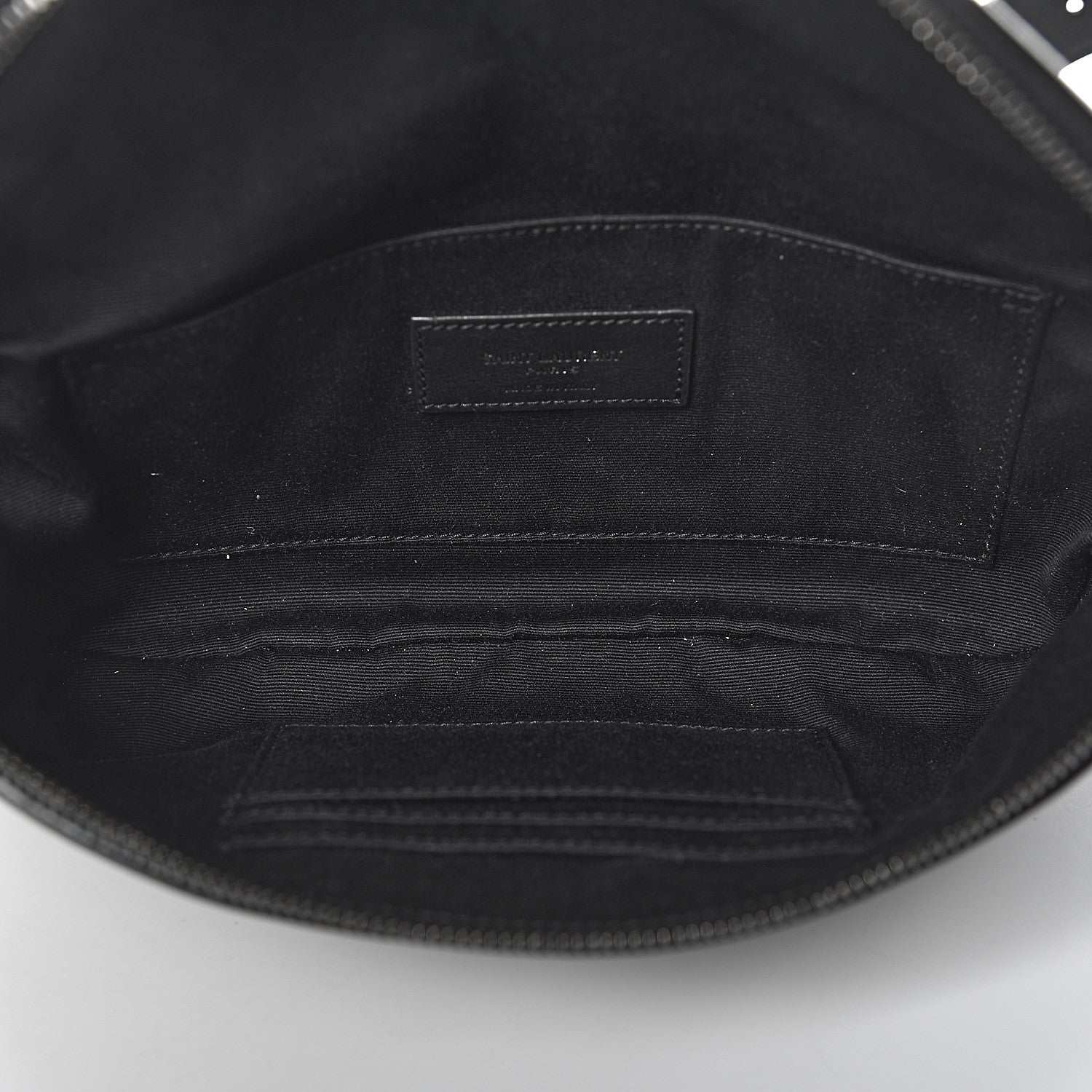 Saint Laurent Calfskin Monogram Belt Bag Black 5 of 10