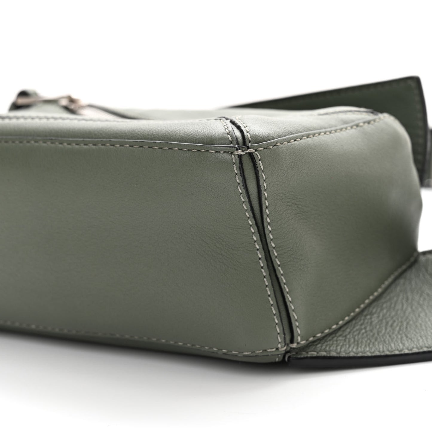 Calfskin Mini Puzzle Bumbag Dark Sage