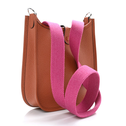 Hermes Taurillon Clemence Amazone Evelyne TPM Cuivre Magnolia 2 of 9