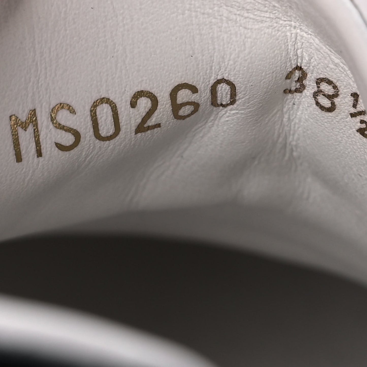 Calfskin Monogram Frontrow Sneakers 38.5 White Black
