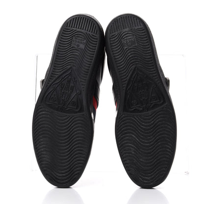 Gucci Calfskin Ayers Web Mens Dionysus High Top Sneakers 9.5 Black 6 of 11