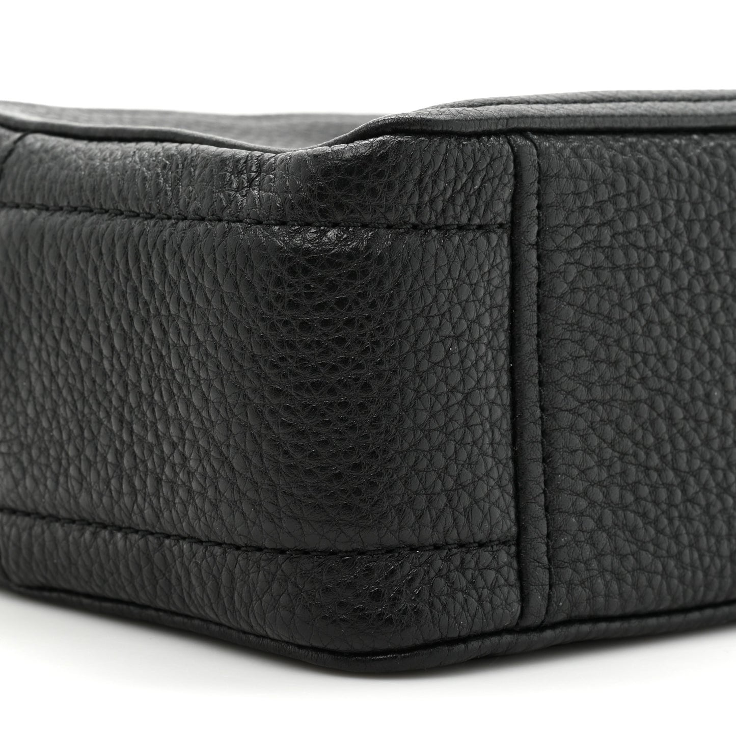 Supple Natural Grain Calfskin The Softshot 27 Bag Black
