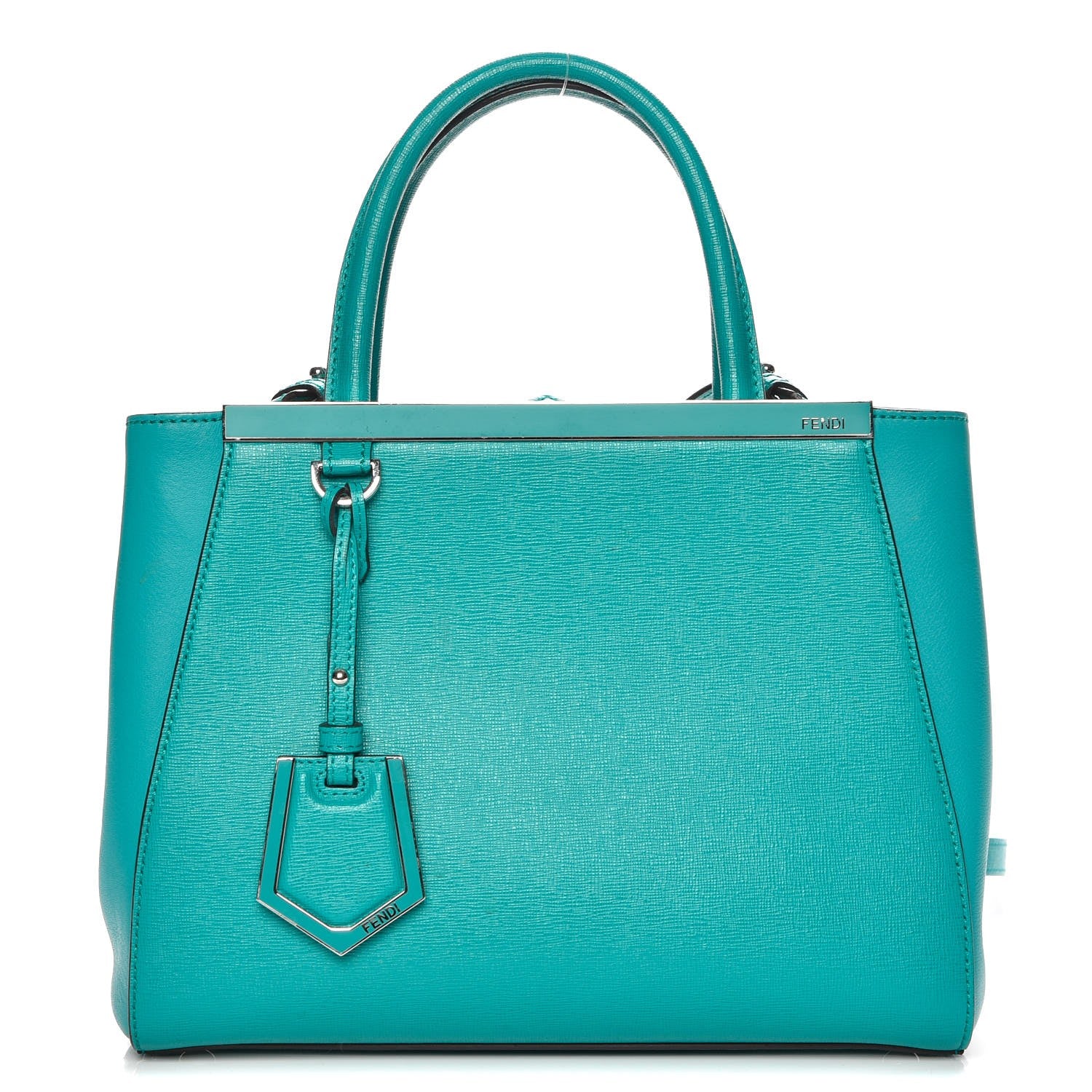 Fendi Vitello Elite Flamingo Petite 2Jours Tote Lago 1 of 8