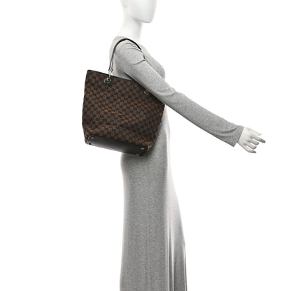 Gucci Monogram Large Eclipse Tote Dark Brown 2 of 11