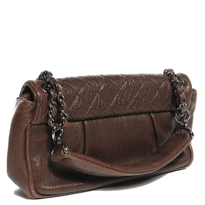 Chanel Distressed Lambskin Quilted Flap Brown 3 of 8