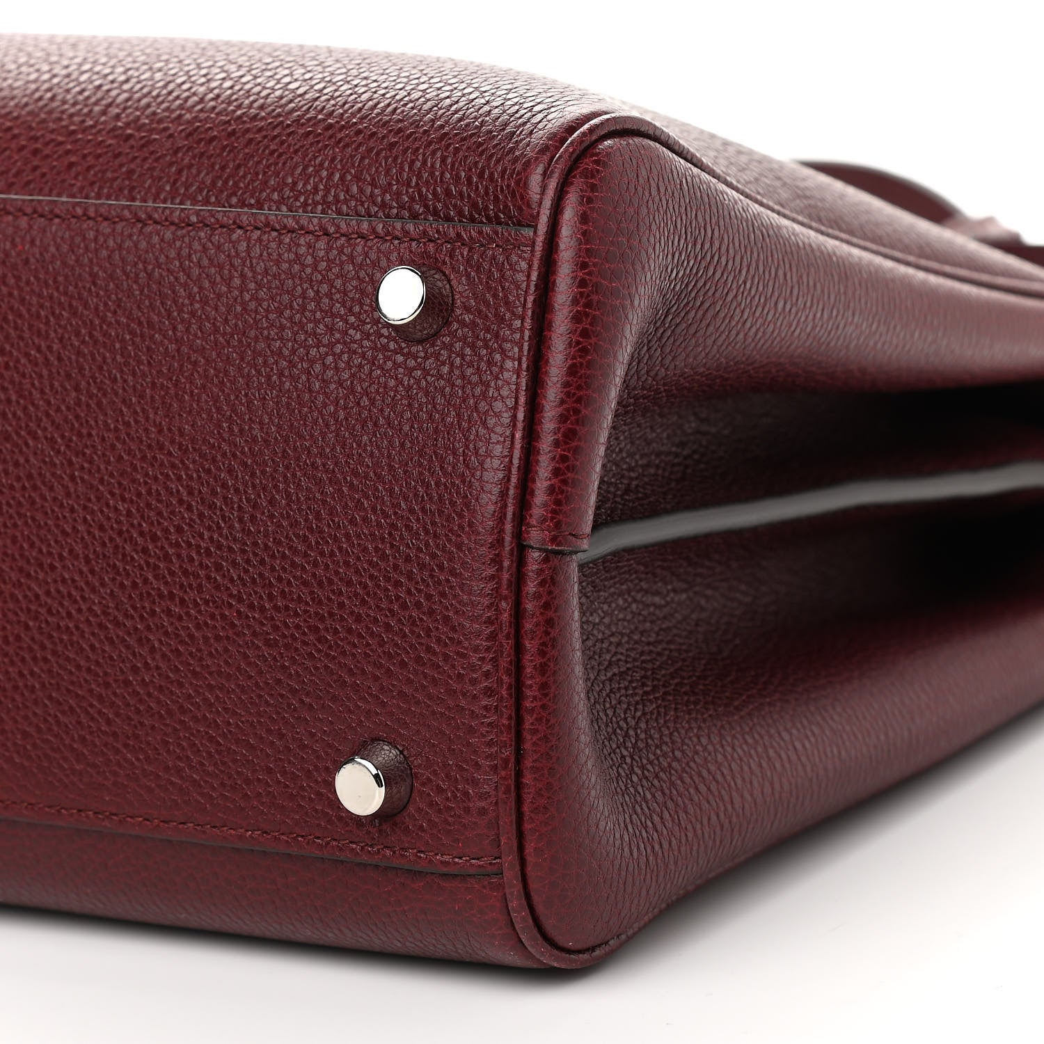 Gucci Grainy Calfskin Medium Zumi Top Handle Bag Vintage Bordeaux 10 of 11