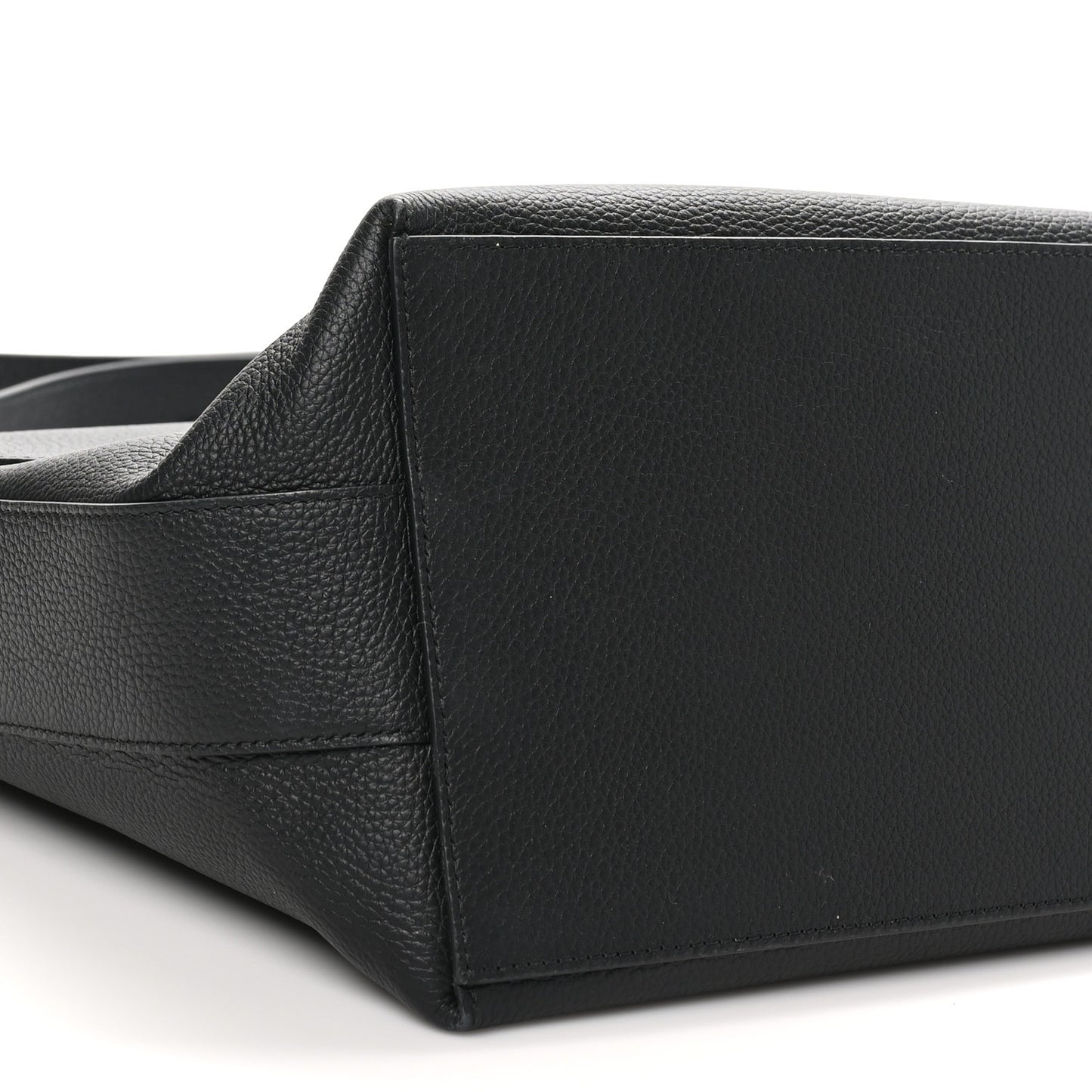 Calfskin Gancini Twins 24 Messenger Bag Black