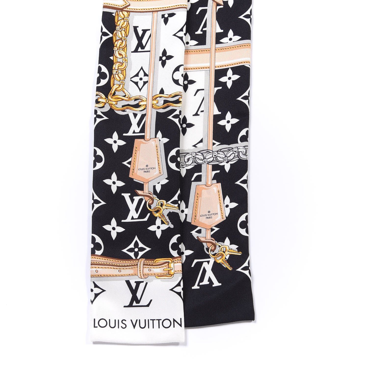 Louis Vuitton Silk Monogram Confidential Bandeau Black 2 of 3