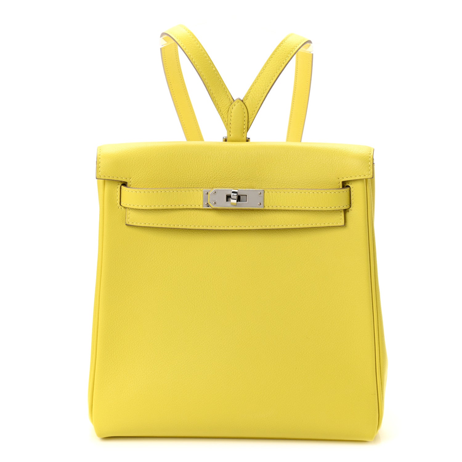 Hermes Evercolor Kelly Ado Backpack Lime 1 of 11