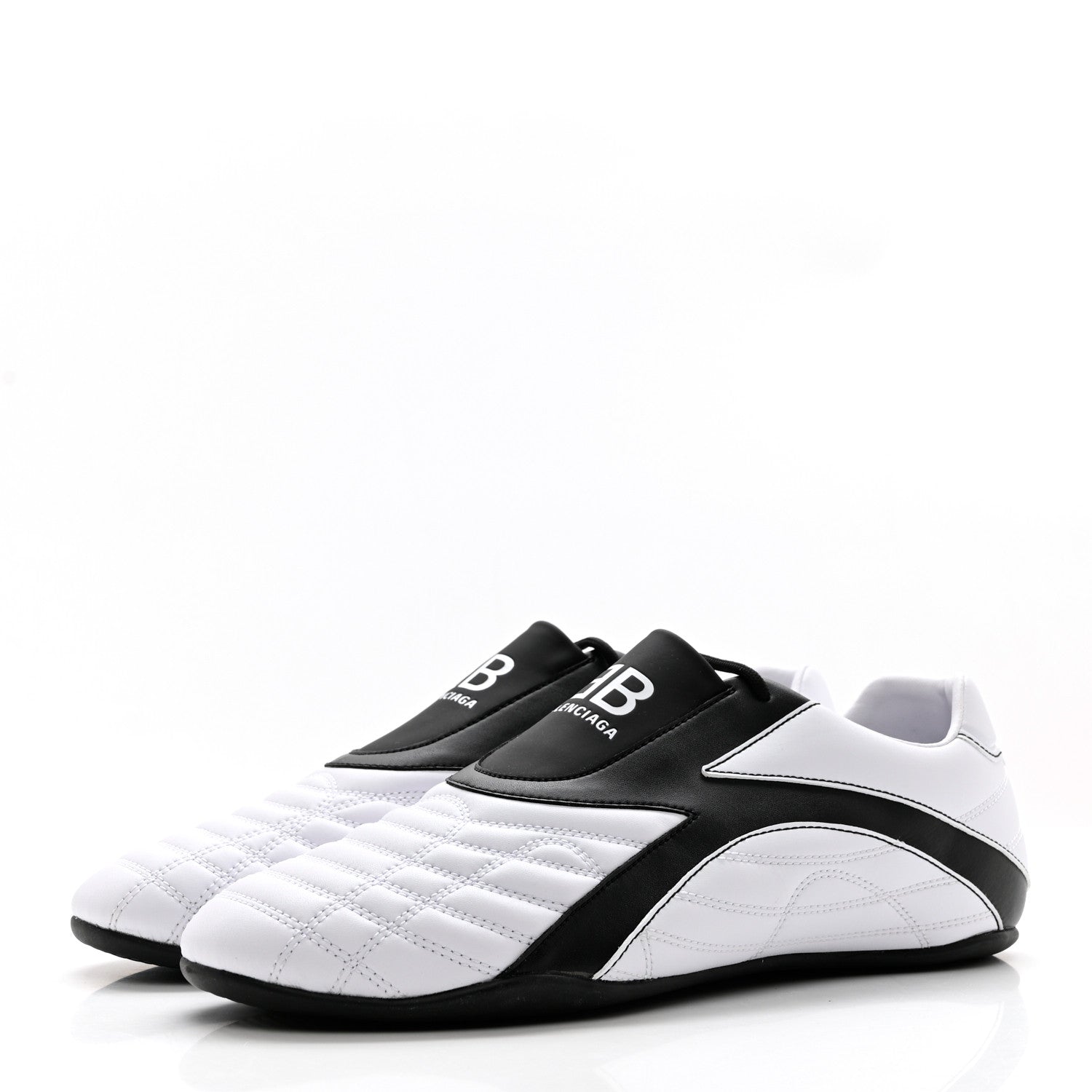 Balenciaga Polyurethane Womens Zen Sneakers 43 White Black 3 of 7