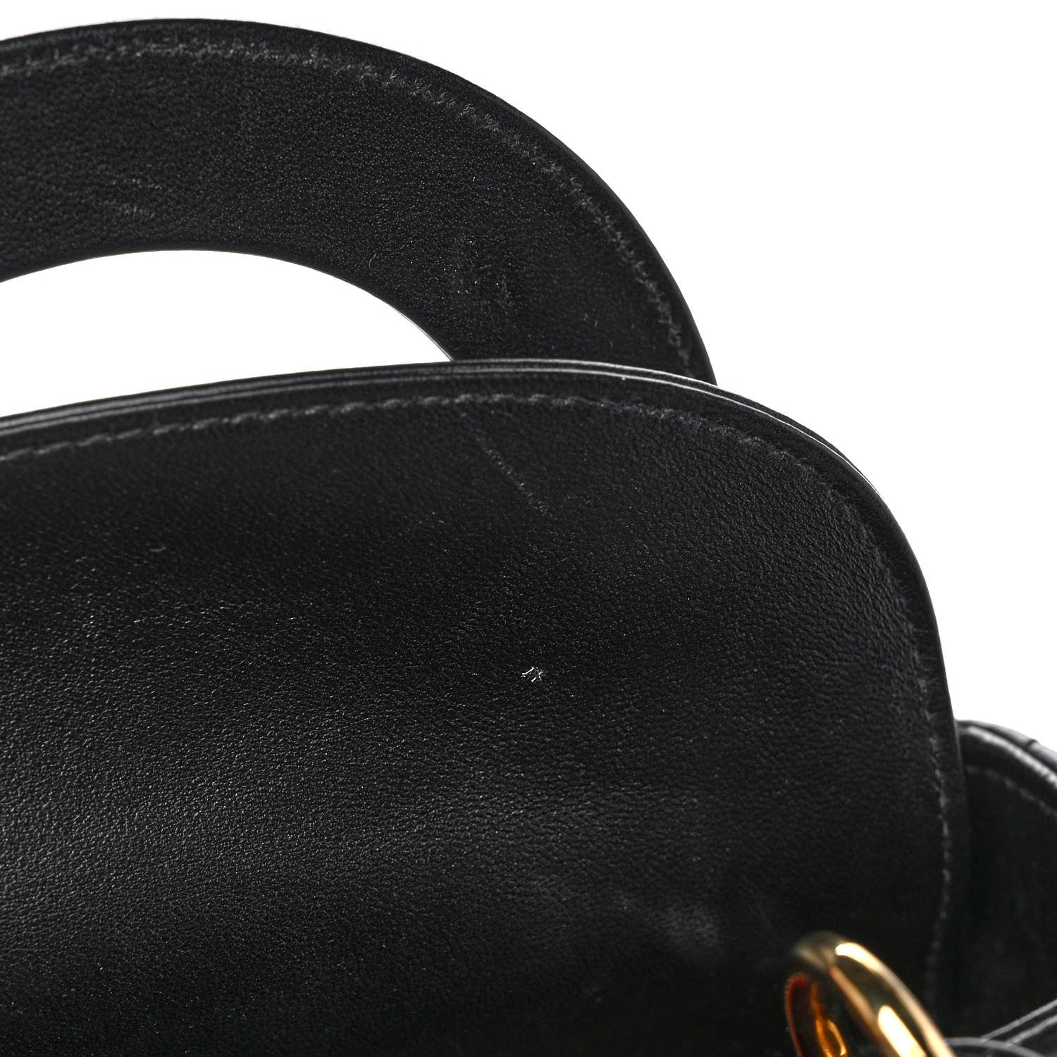 Christian Dior Lambskin Cannage Mini Lady Dior Black 17 of 21