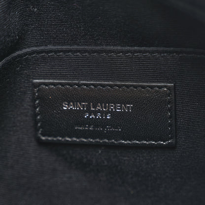 Saint Laurent Metallic Calfskin Monogram Small Lou Camera Bag Silver 6 of 10