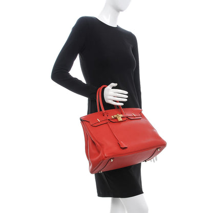 Hermes Togo Birkin 35 Rouge Casaque 2 of 29