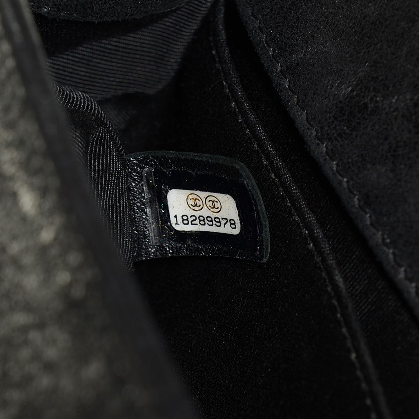 Goatskin Chesterfield Quilted Medium Celtic Boy Flap Black