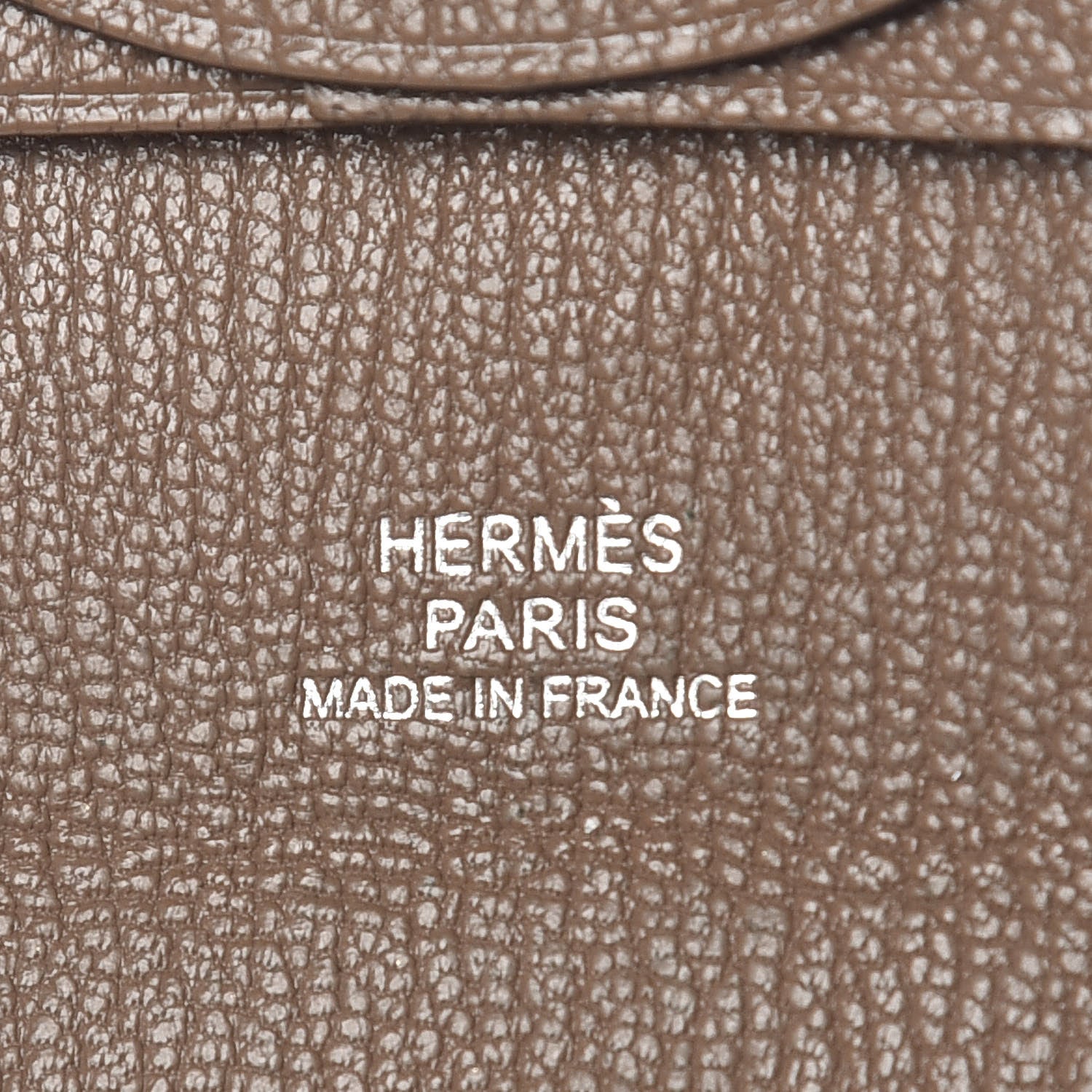 Hermes Chevre Mysore Bastia Coin Purse Etoupe 6 of 9