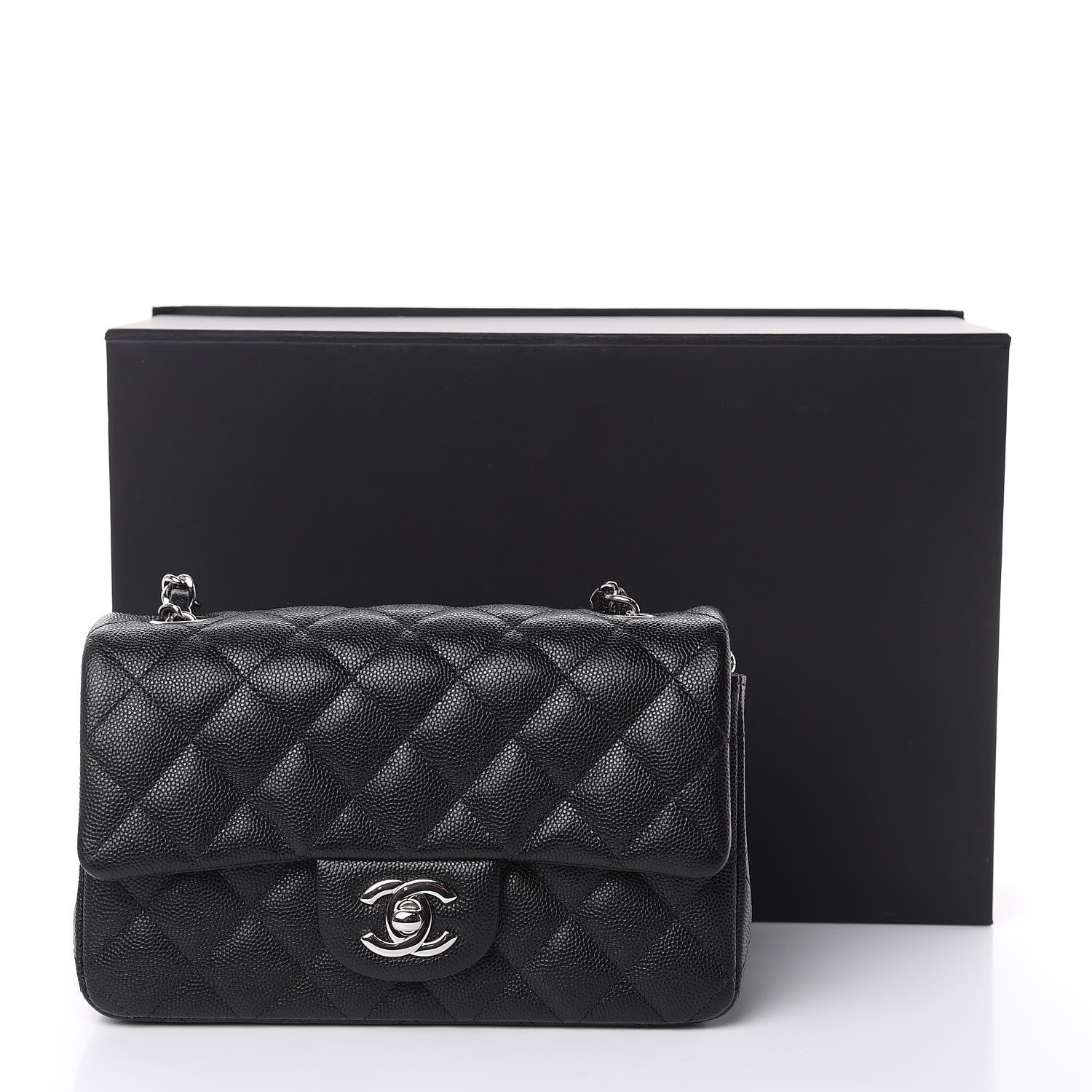 Chanel Caviar Quilted Mini Rectangular Flap Black 10 of 10