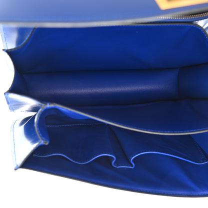 Celine Smooth Calfskin Medium Classic Box Flap Bag Royal Blue 5 of 11