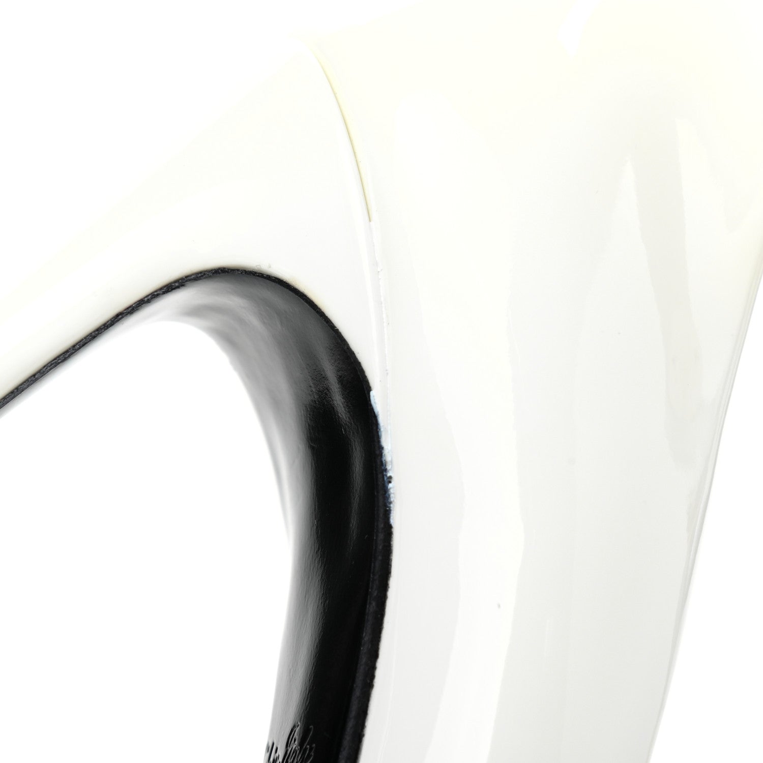 Louis Vuitton Monogram Patent Call Back Pumps 36 White 11 of 12