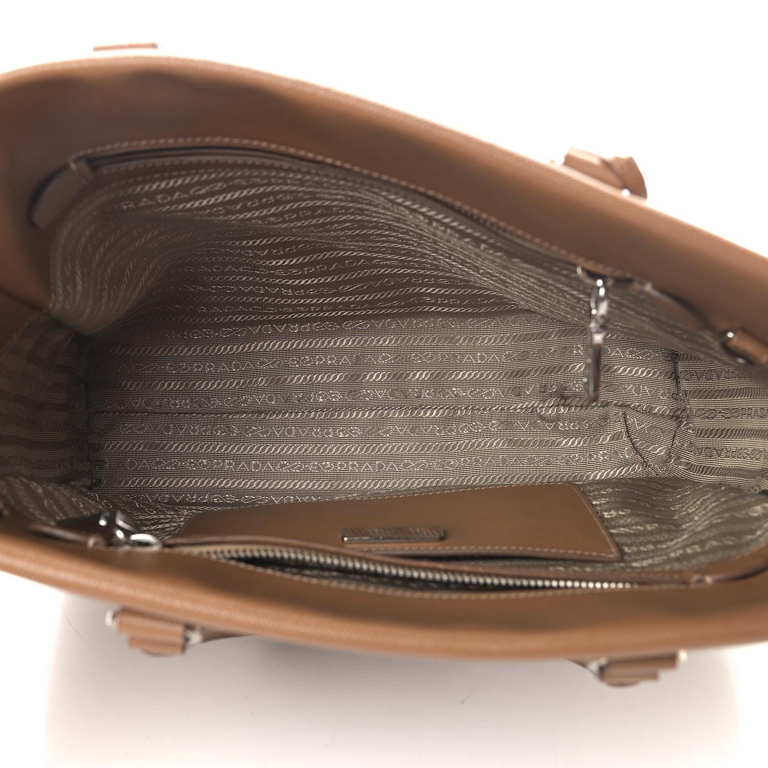 Prada Saffiano Tote Caramel 4 of 9