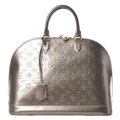 Louis Vuitton Vernis Alma GM Gris Art Deco 1 of 12