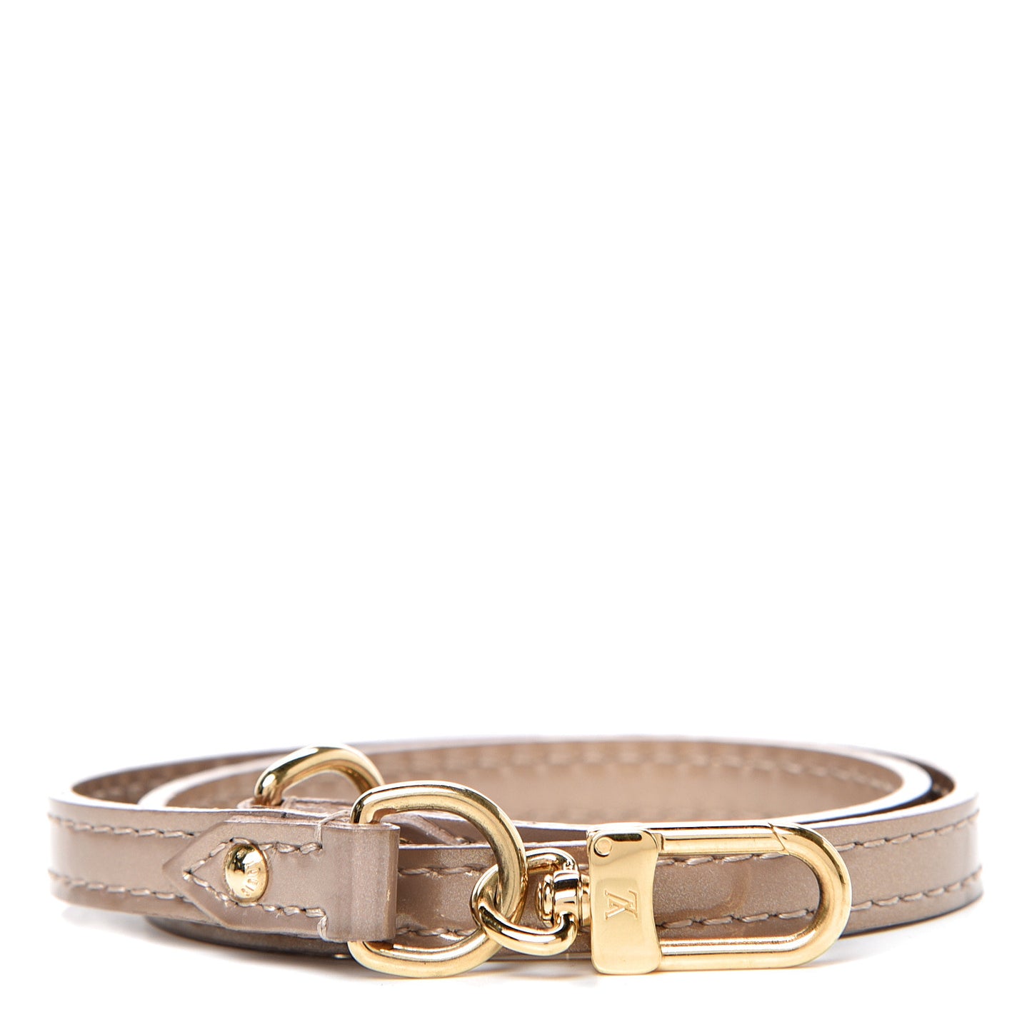 Patent Short Strap Beige Poudre