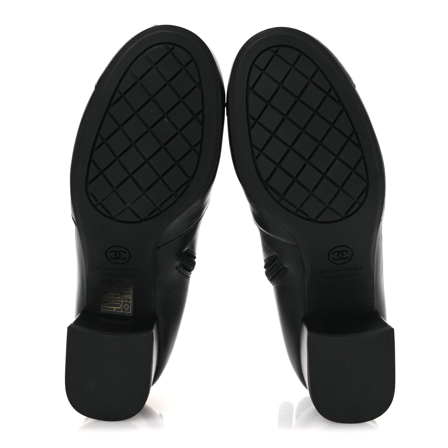 Chanel Stretch Lambskin Cap Toe CC Short Boots 36.5 Black 7 of 12
