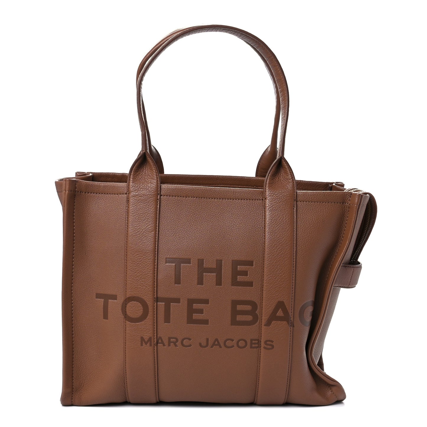 Grained Calfskin Large The Tote Bag Argan Oil
