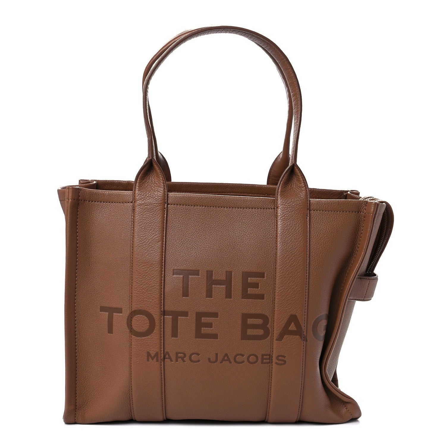 Marc Jacobs Grained Calfskin Large The Tote Bag Argan Oil 1 of 13