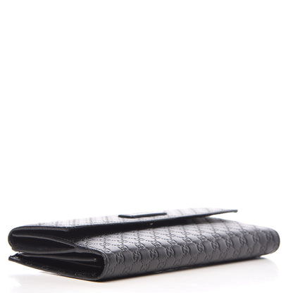 Gucci Microguccissima Continental Flap Wallet Black 4 of 10