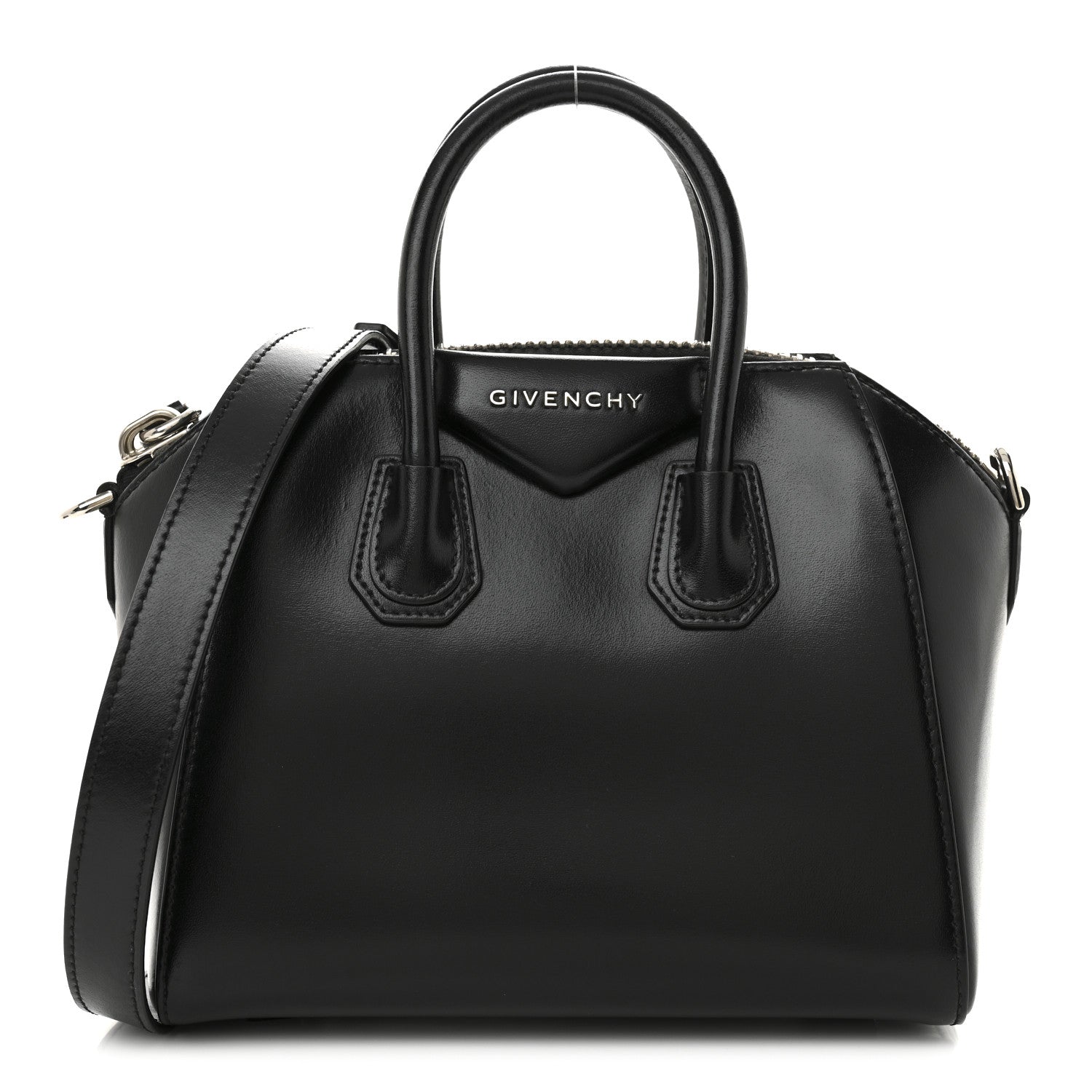 Givenchy Shiny Lord Calfskin Mini Antigona Black 1 of 13