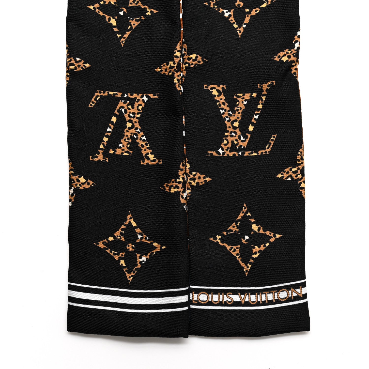 Louis Vuitton Silk Monogram Giant Jungle Bandeau Black 2 of 4